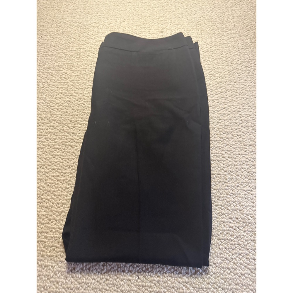 Talbots Heritage Black Trousers 16 Straight Leg Career Workwear Professional